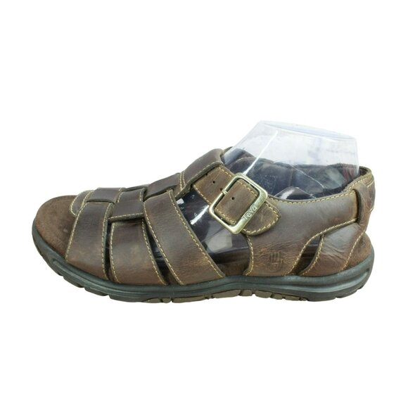 Teva | Shoes | Teva Camden Brown Leather Adjustable Strap 
